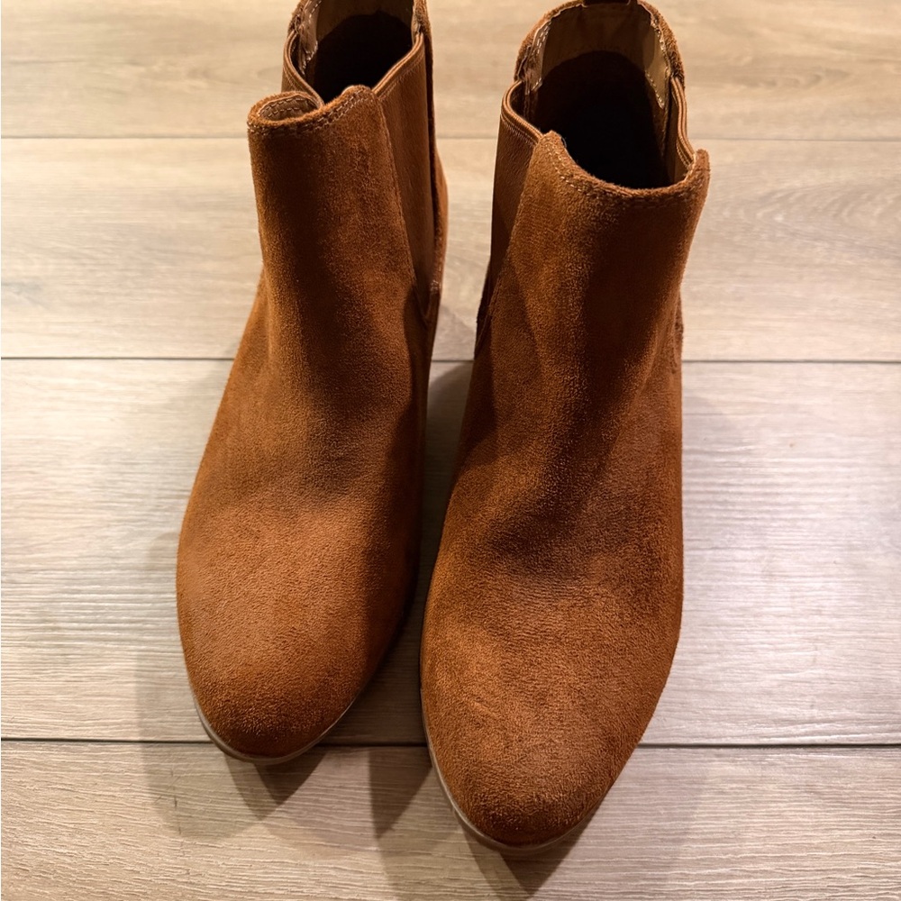 Brown Suede Ankle Boots